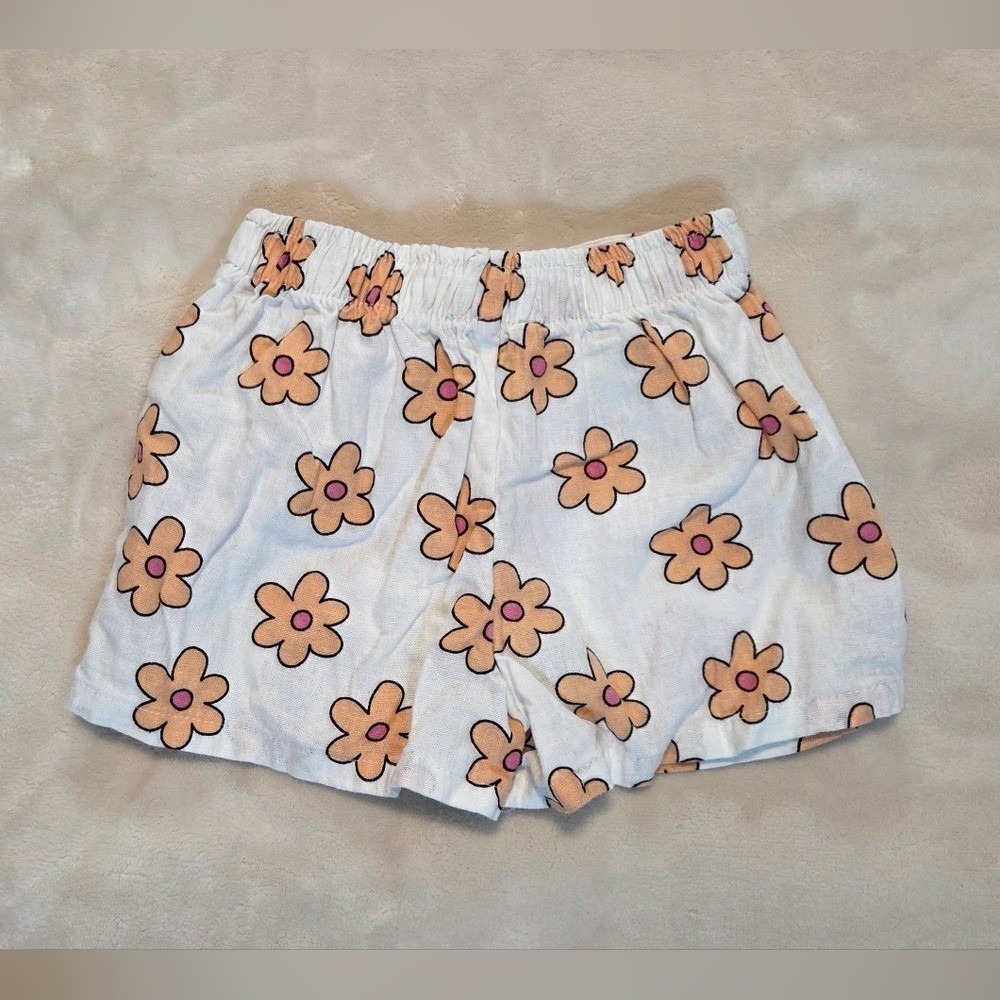 4T Spring‎ Floral Linen Blend Two Piece Top & Shorts Set - Picture 8 of 8